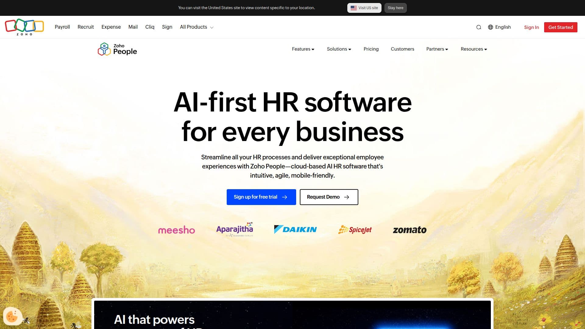 Zoho People screenshot