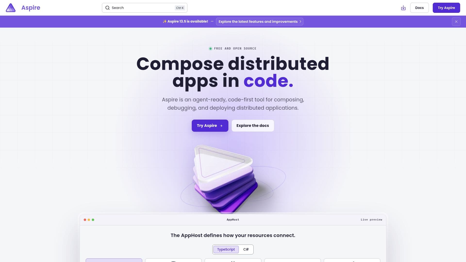 Aspire: Verteilte Apps erstellen screenshot