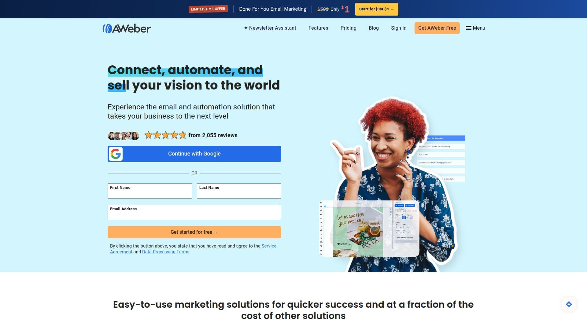 Plataforma de Email Marketing AWeber screenshot