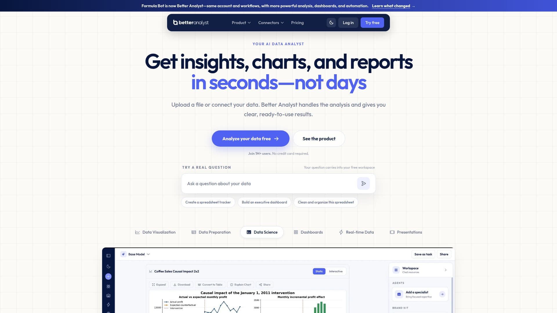 Better Analyst | AI Data Analysis screenshot