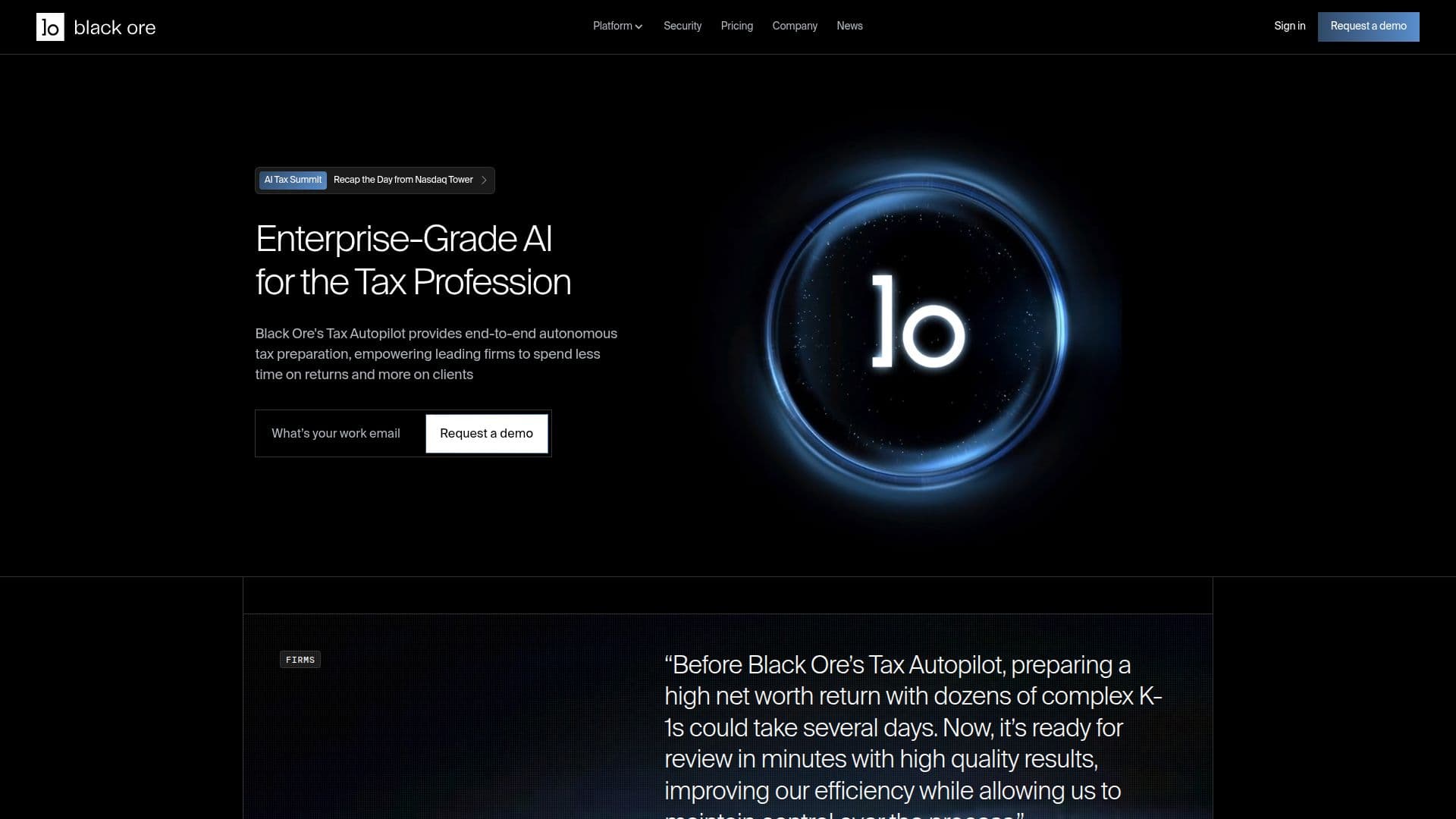 Black Ore Tax Autopilot screenshot