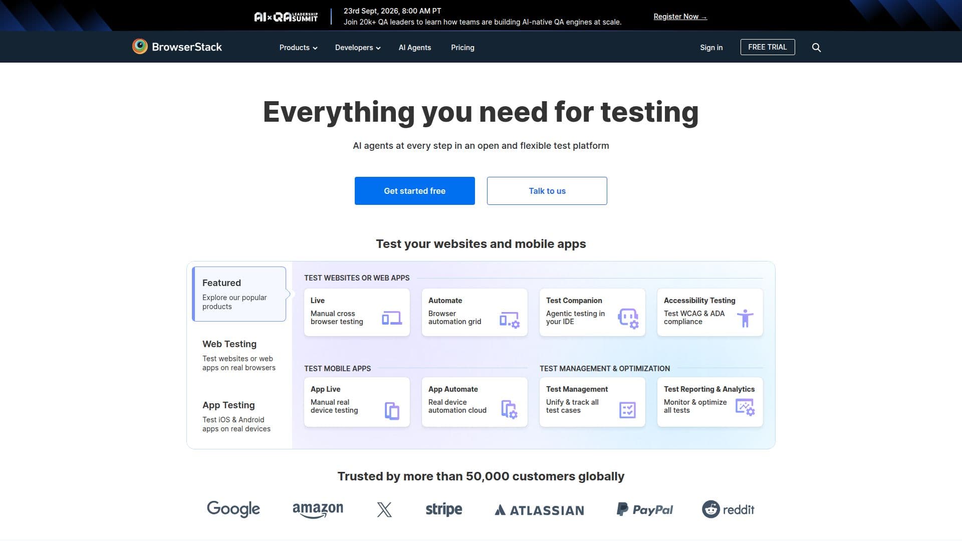 منصة اختبار BrowserStack screenshot
