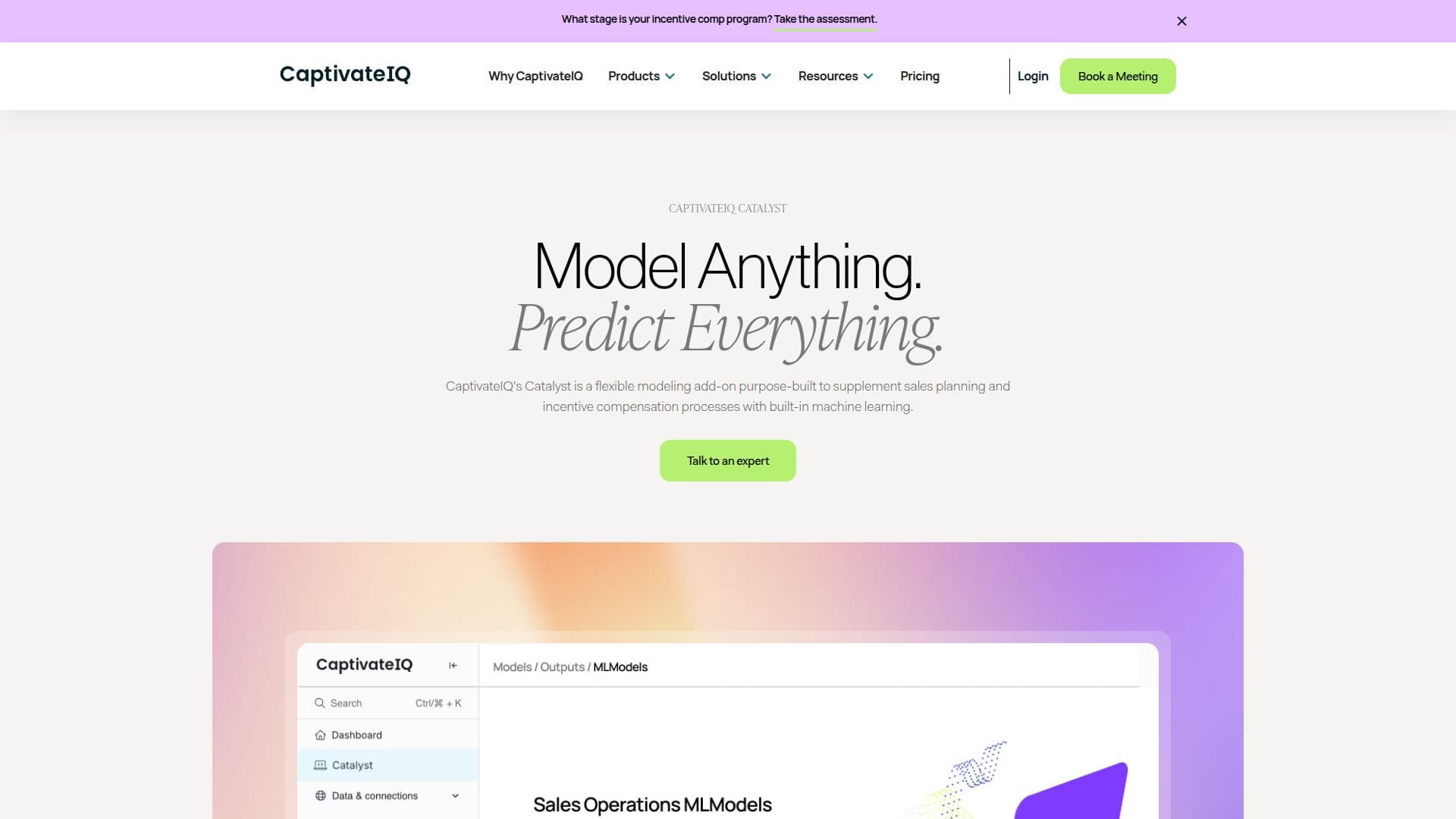 CaptivateIQ Catalyst screenshot