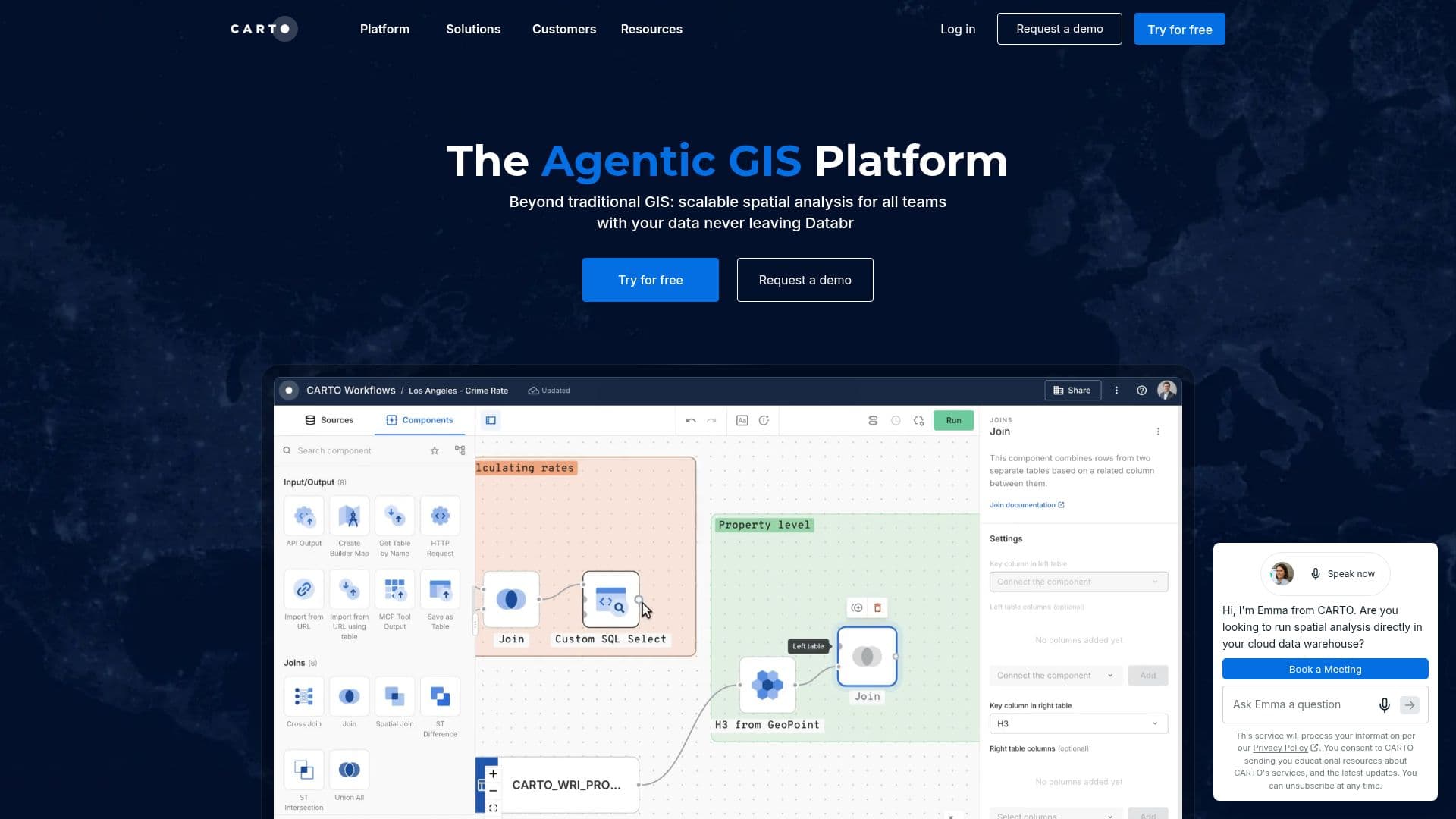 CARTO - A Plataforma GIS Agente screenshot