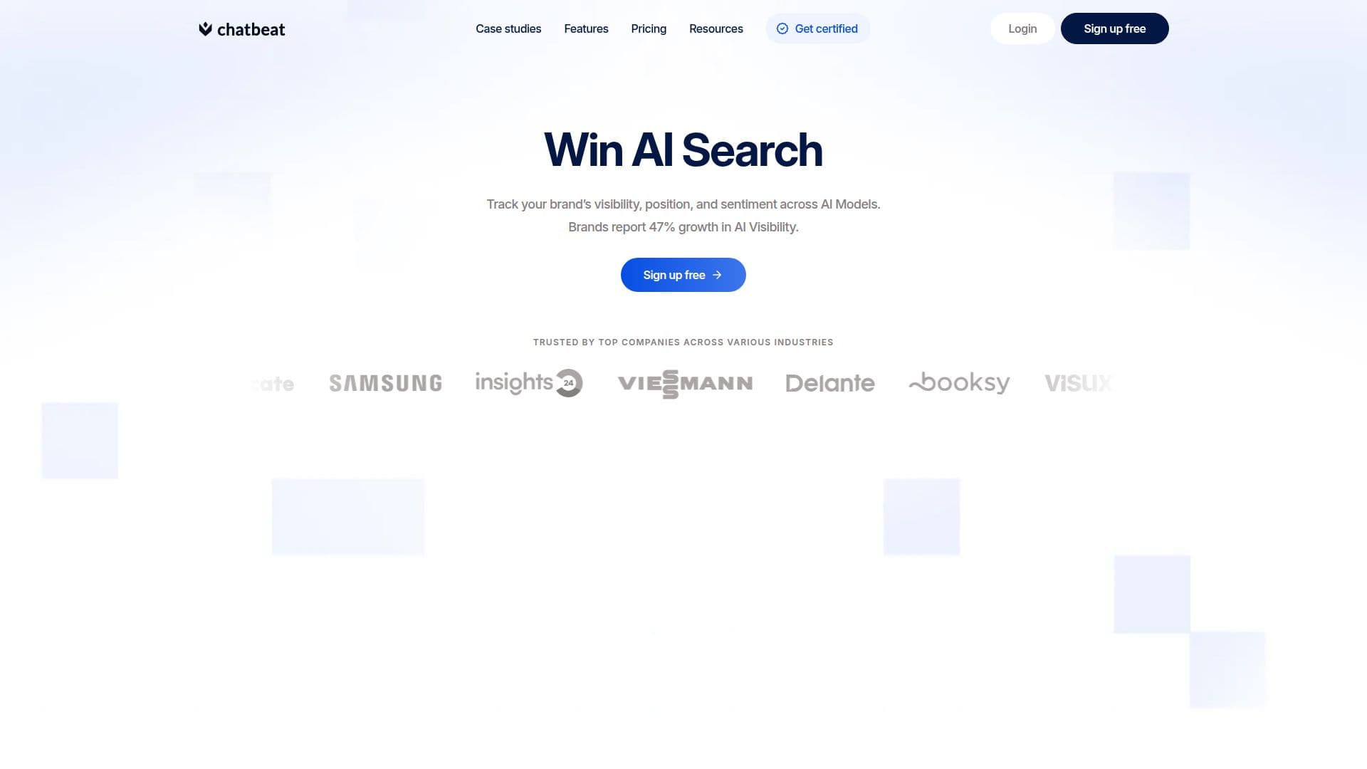 Chatbeat | Ferramenta de Monitoramento de Visibilidade de IA screenshot