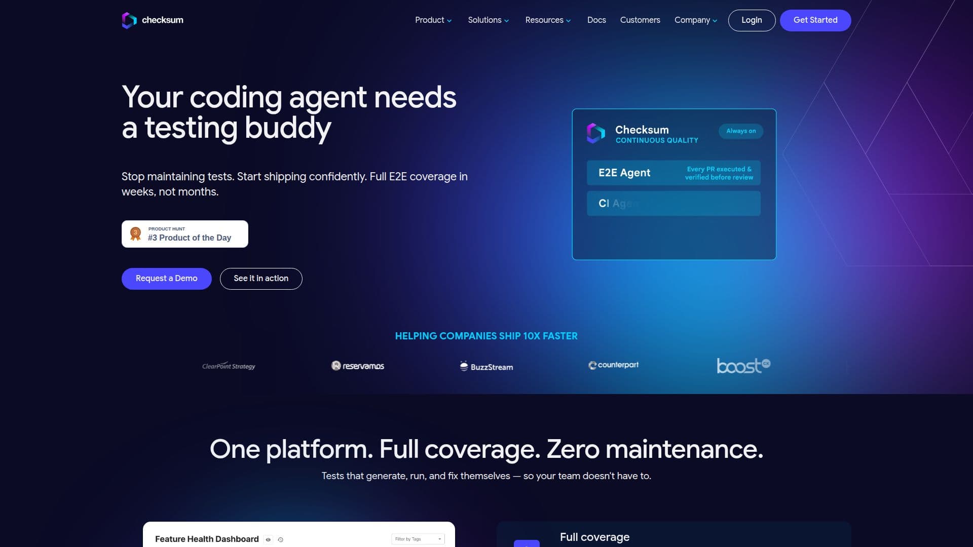 Checksum: Automated Testing Platform screenshot