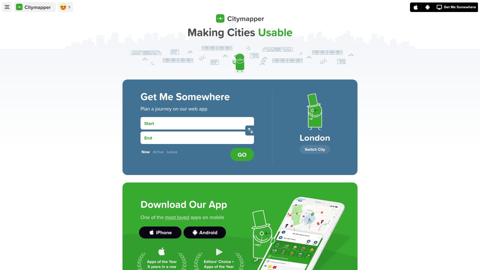 Citymapper - التطبيق النهائي للنقل screenshot