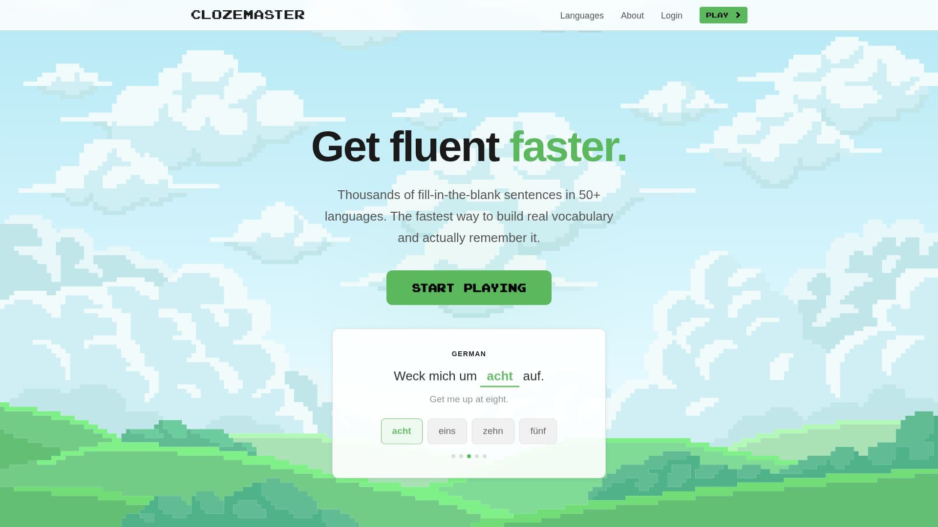 Clozemaster لتعلم اللغات screenshot