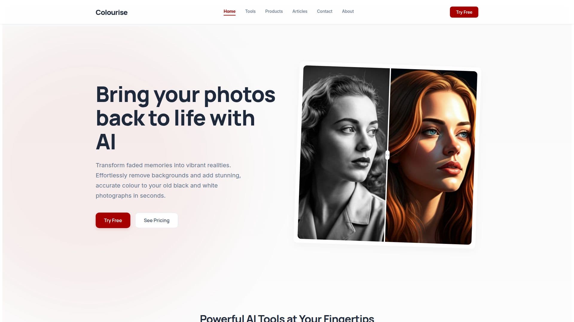 Colourise AI Photo Studio screenshot