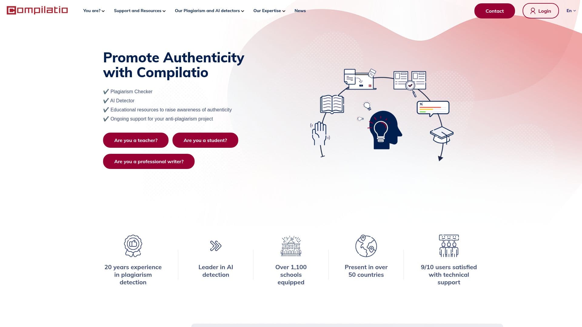 Compilatio Plagiarism & AI Checker screenshot