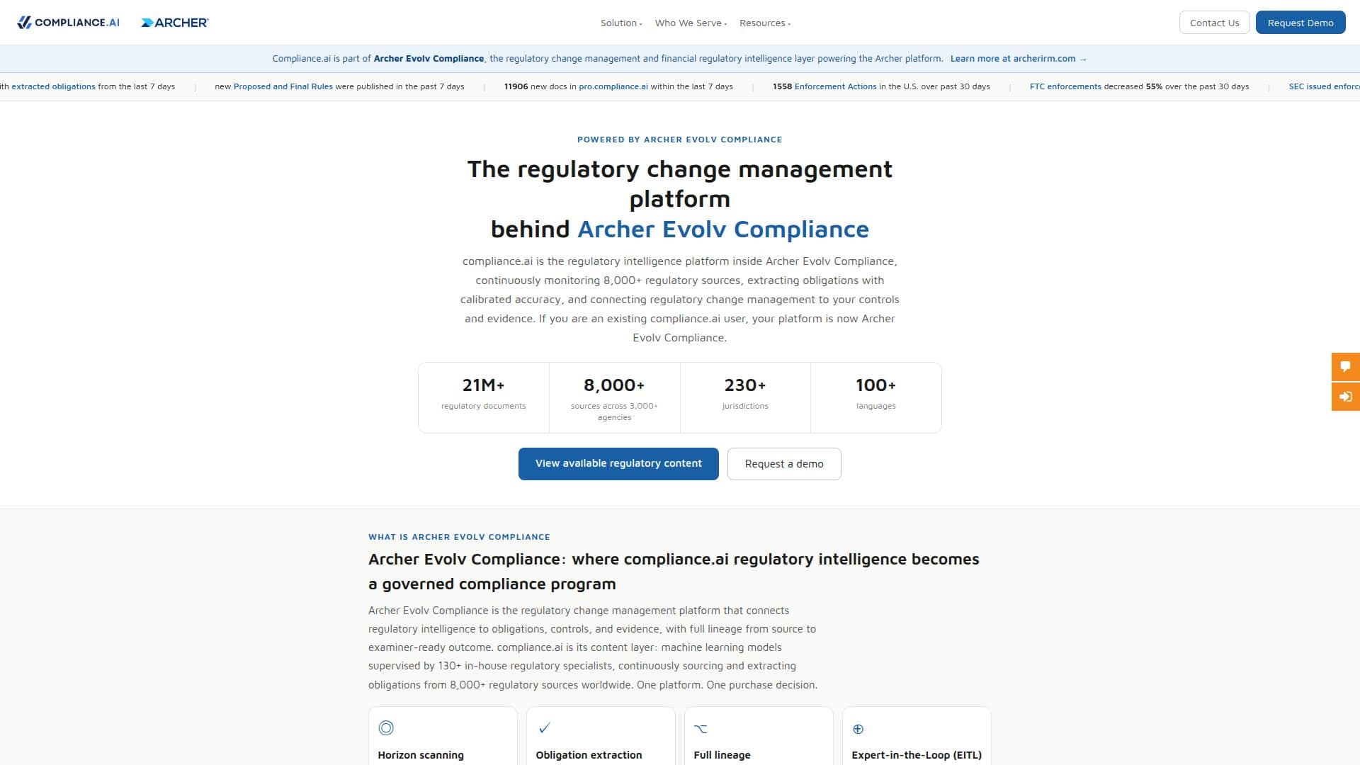 Compliance.ai 소프트웨어 screenshot
