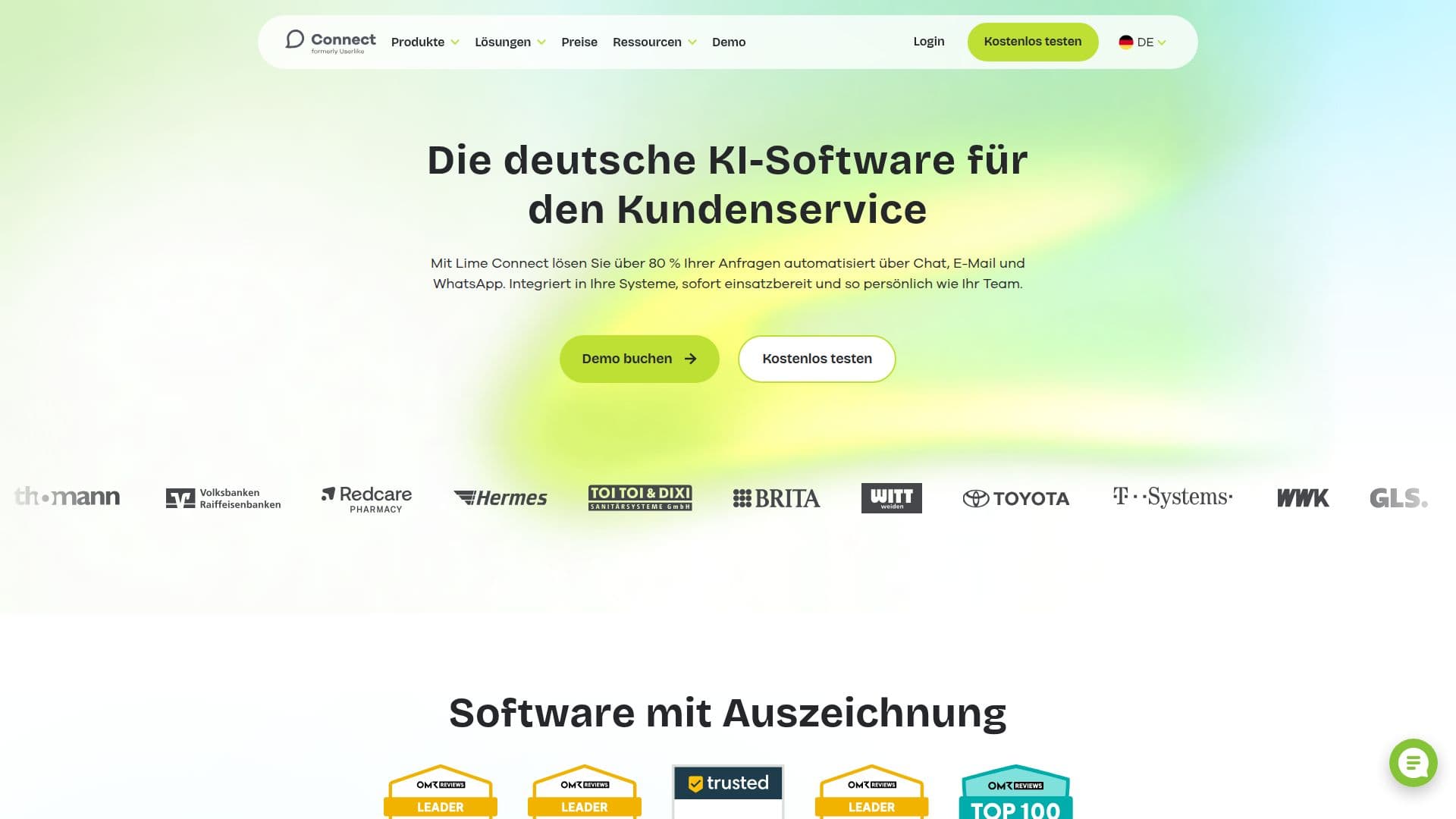 Lime Connect AI Platform screenshot