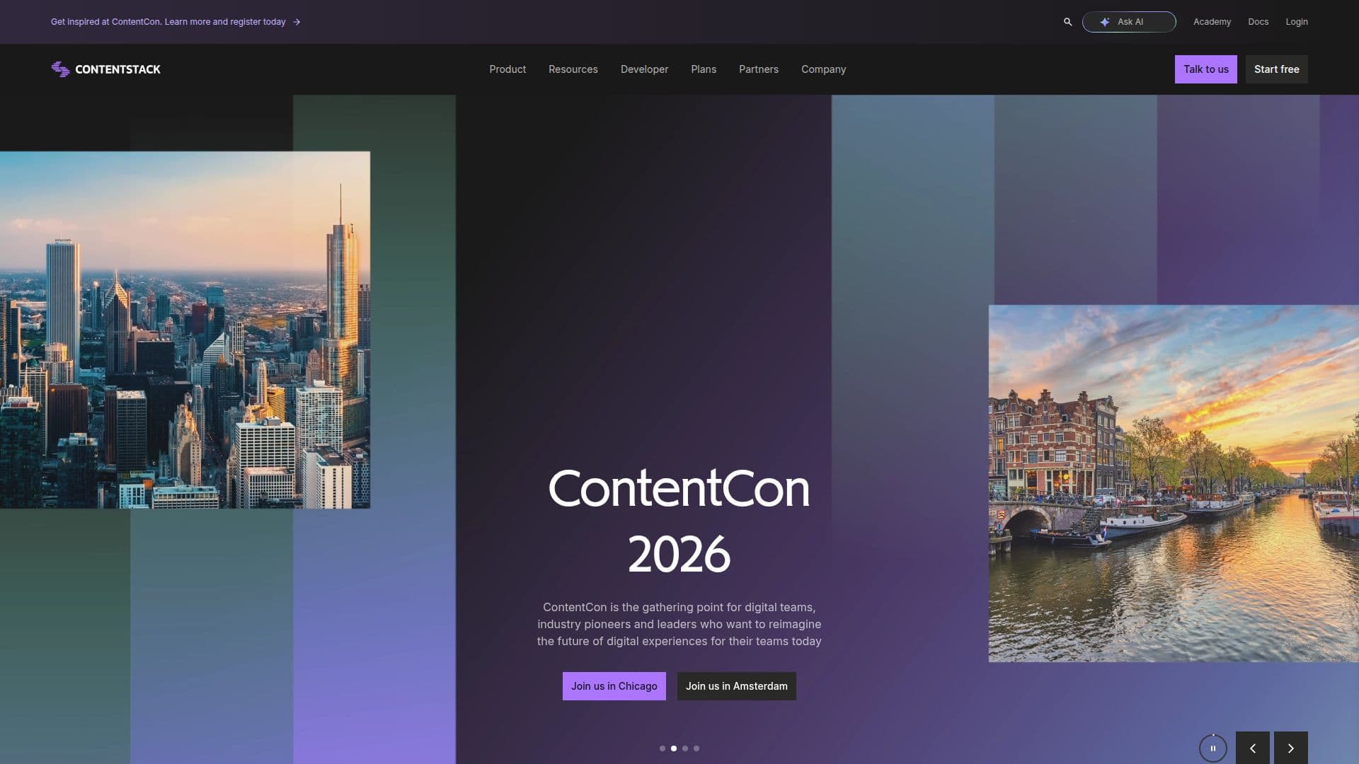 Contentstack Agentic Experience Platform screenshot