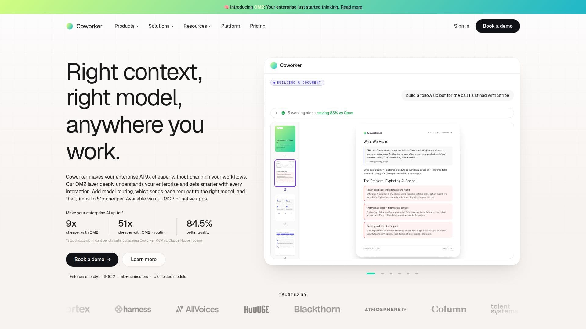 Coworker AI screenshot