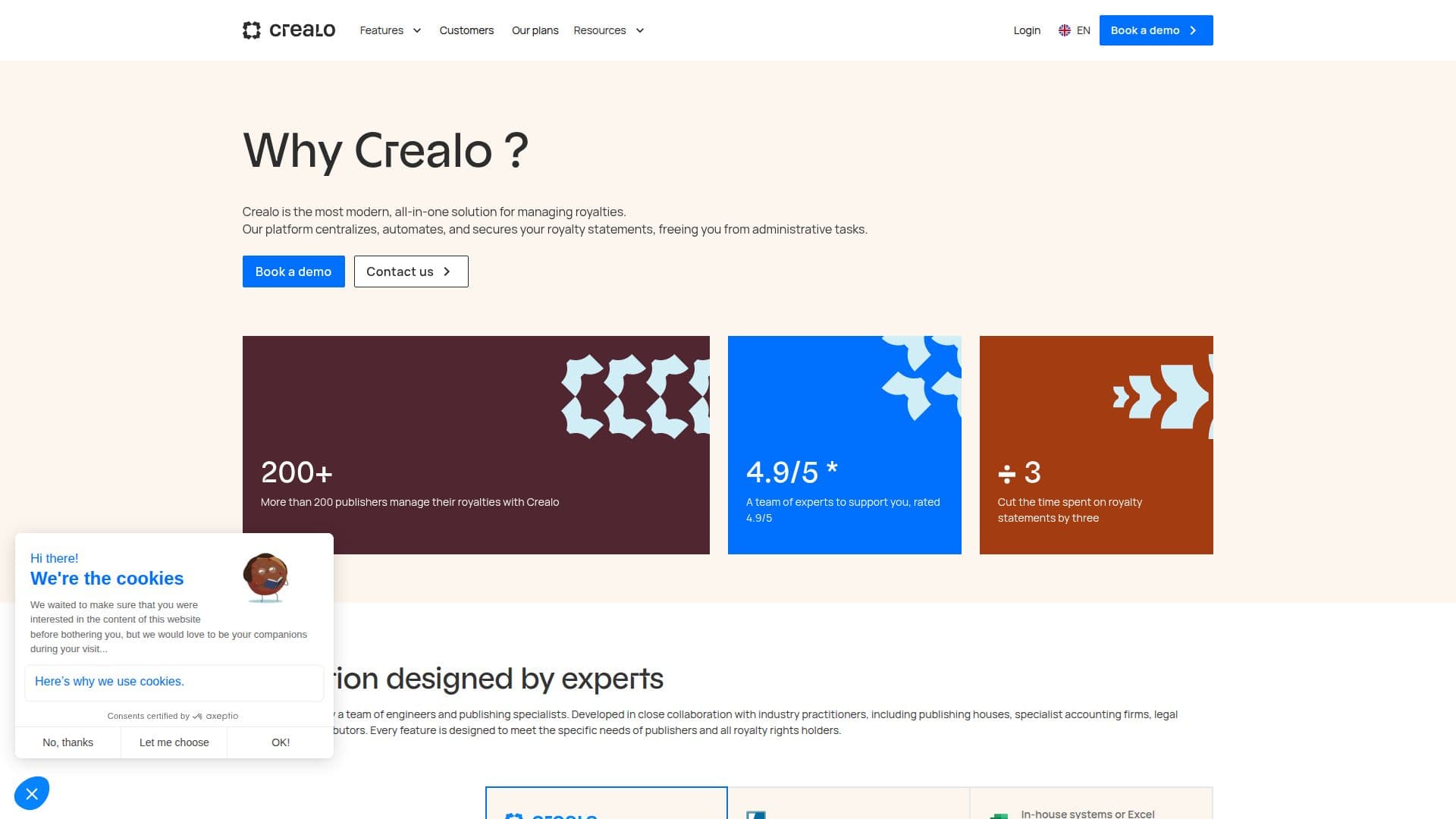 Crealo Software de Gestão de Royalties screenshot