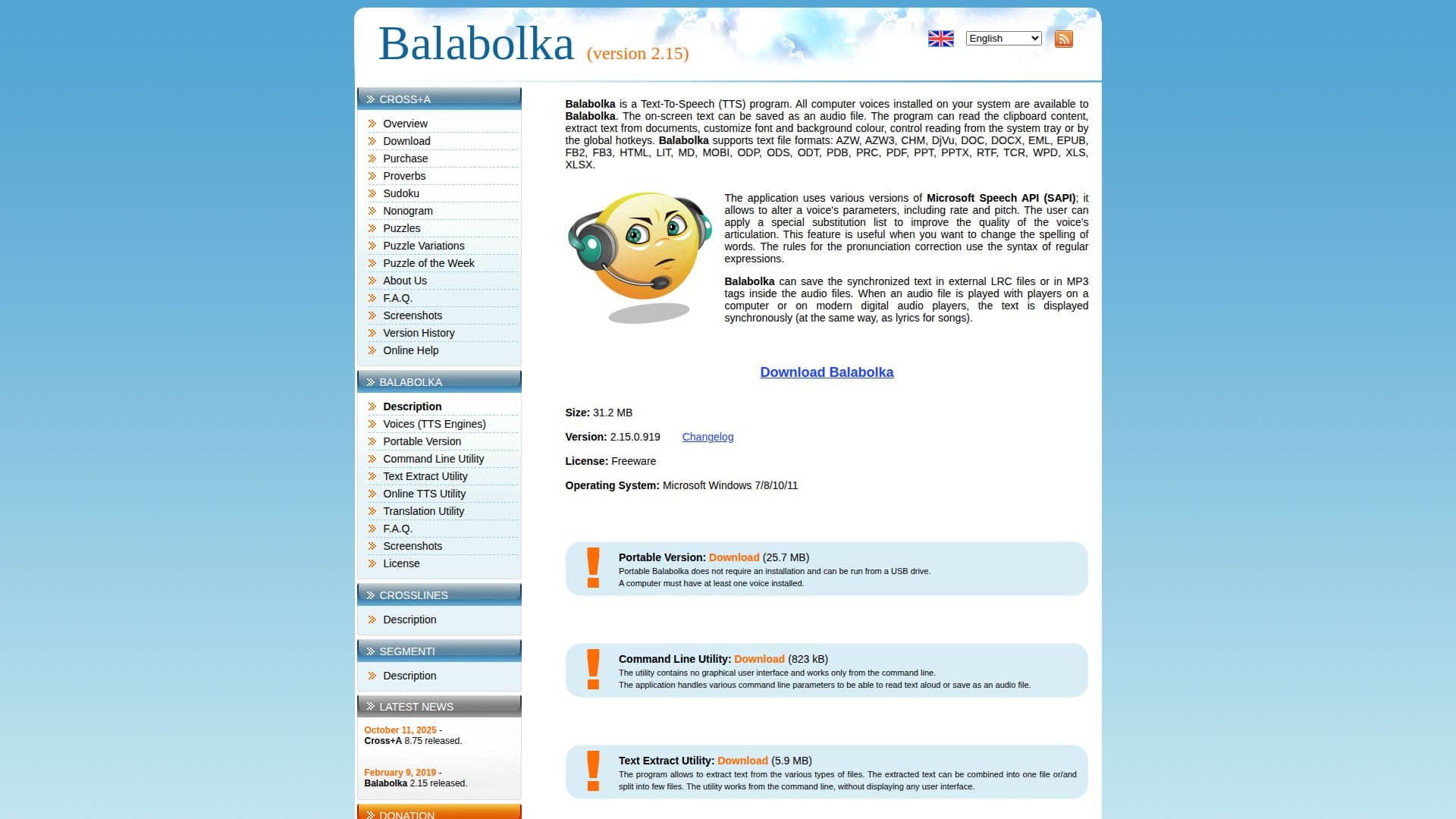 Software de Texto para Fala Balabolka screenshot