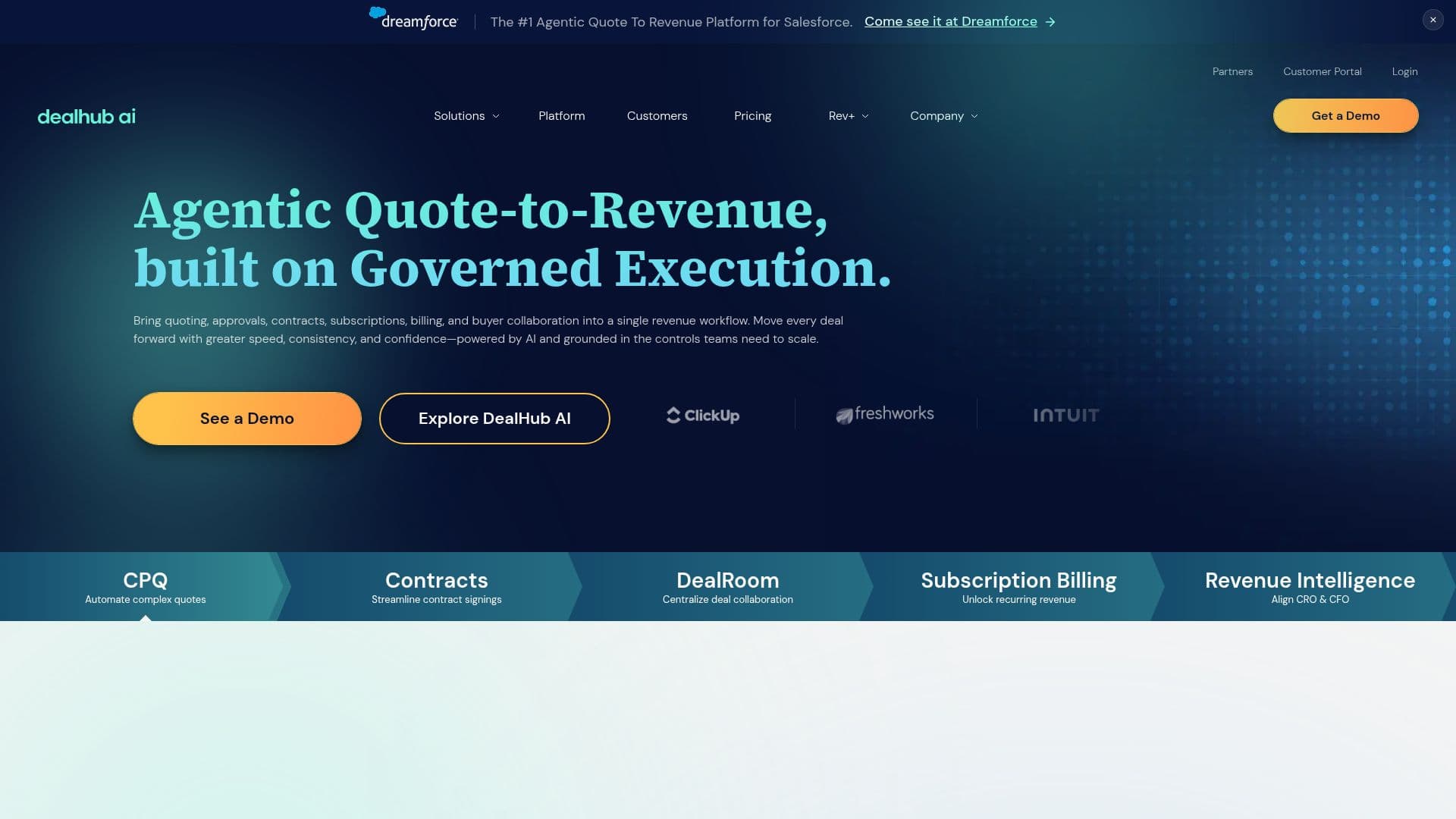 DealHub AI Plattform screenshot