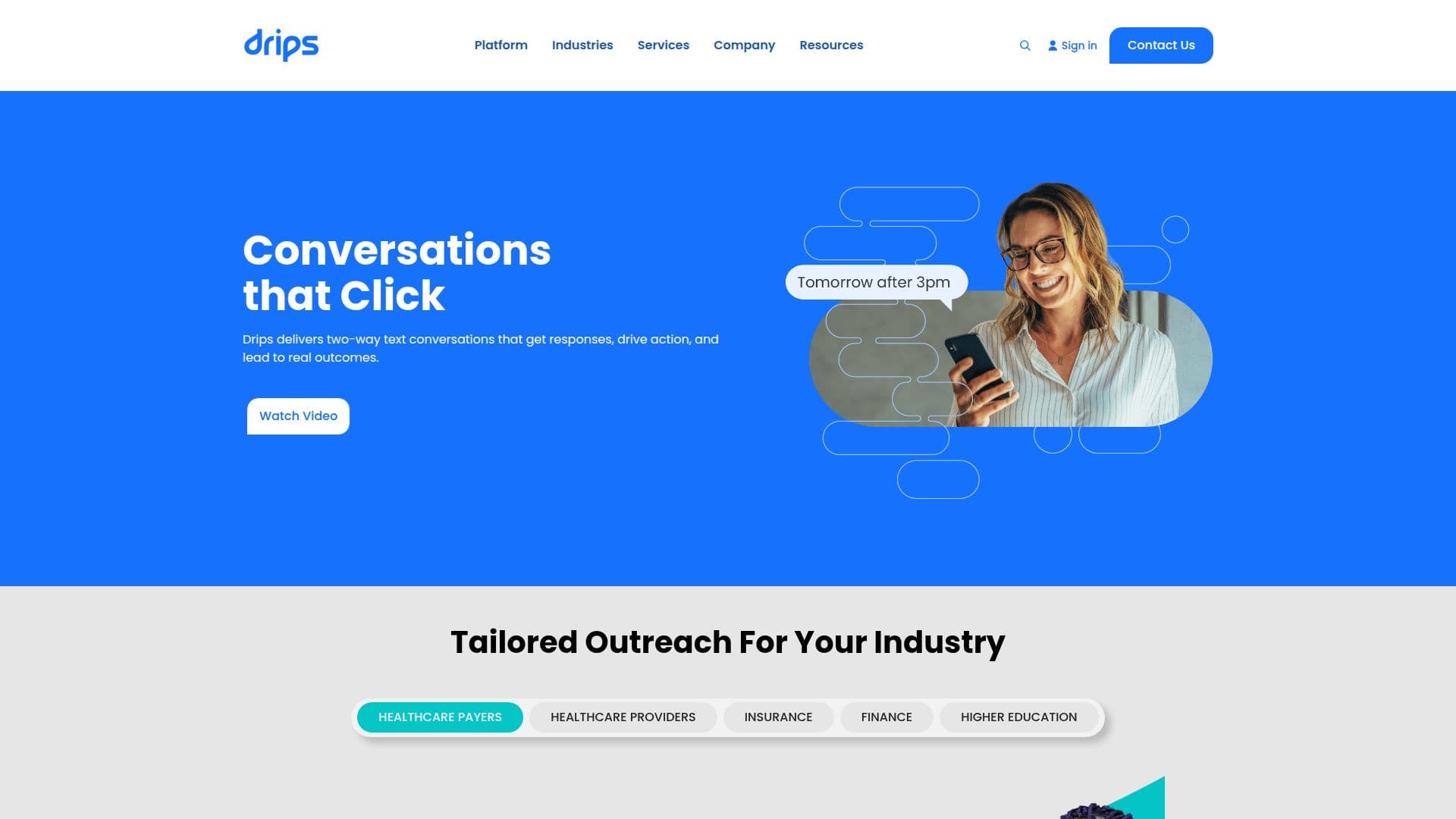 Drips Conversational Outreach screenshot