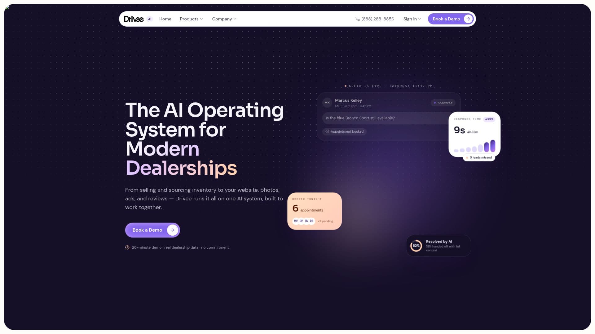 Drivee AI Betriebssystem screenshot