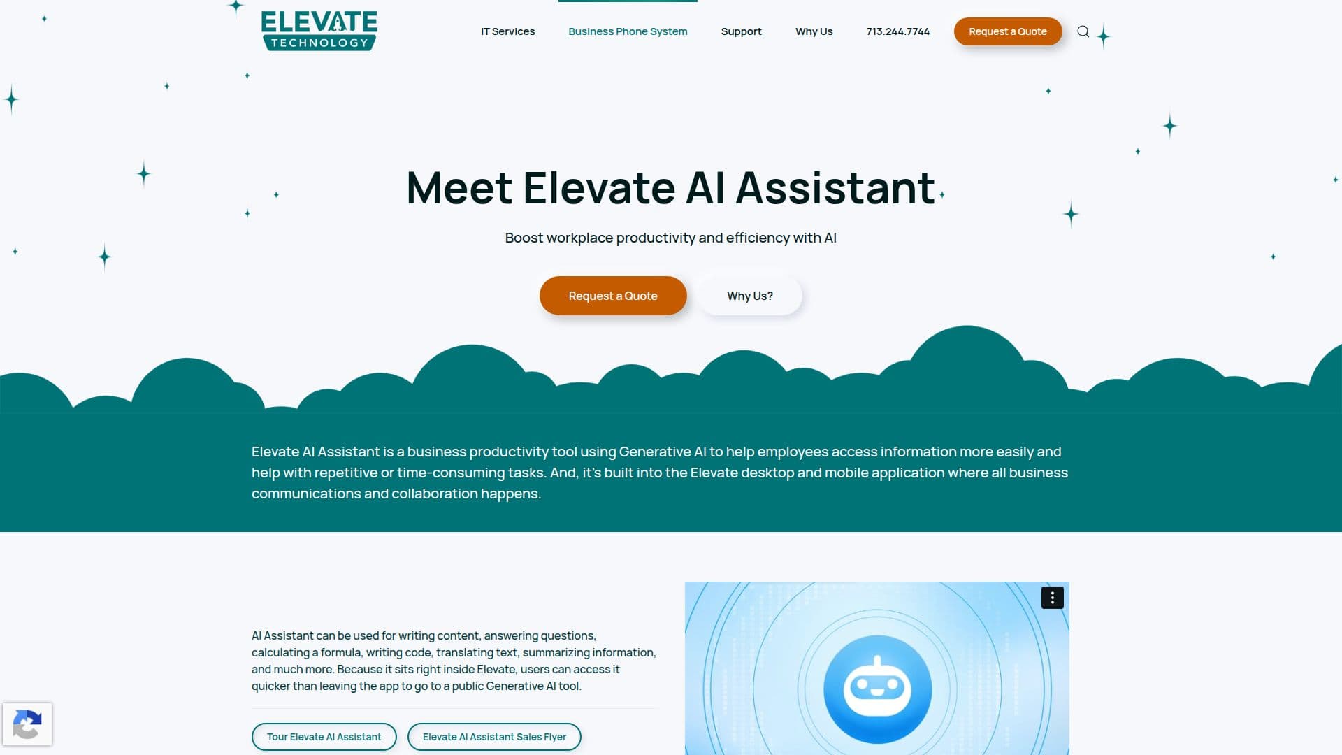 Elevate AI Assistant screenshot