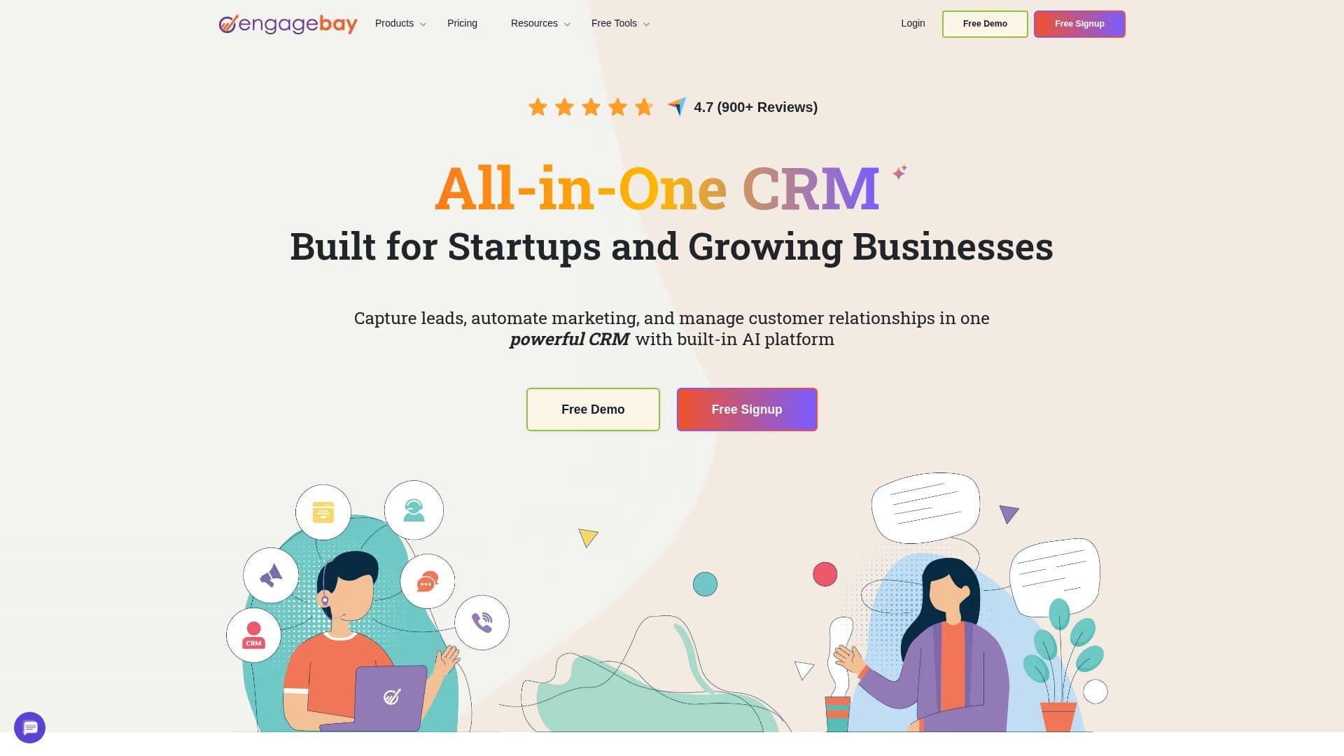 EngageBay Software de CRM screenshot