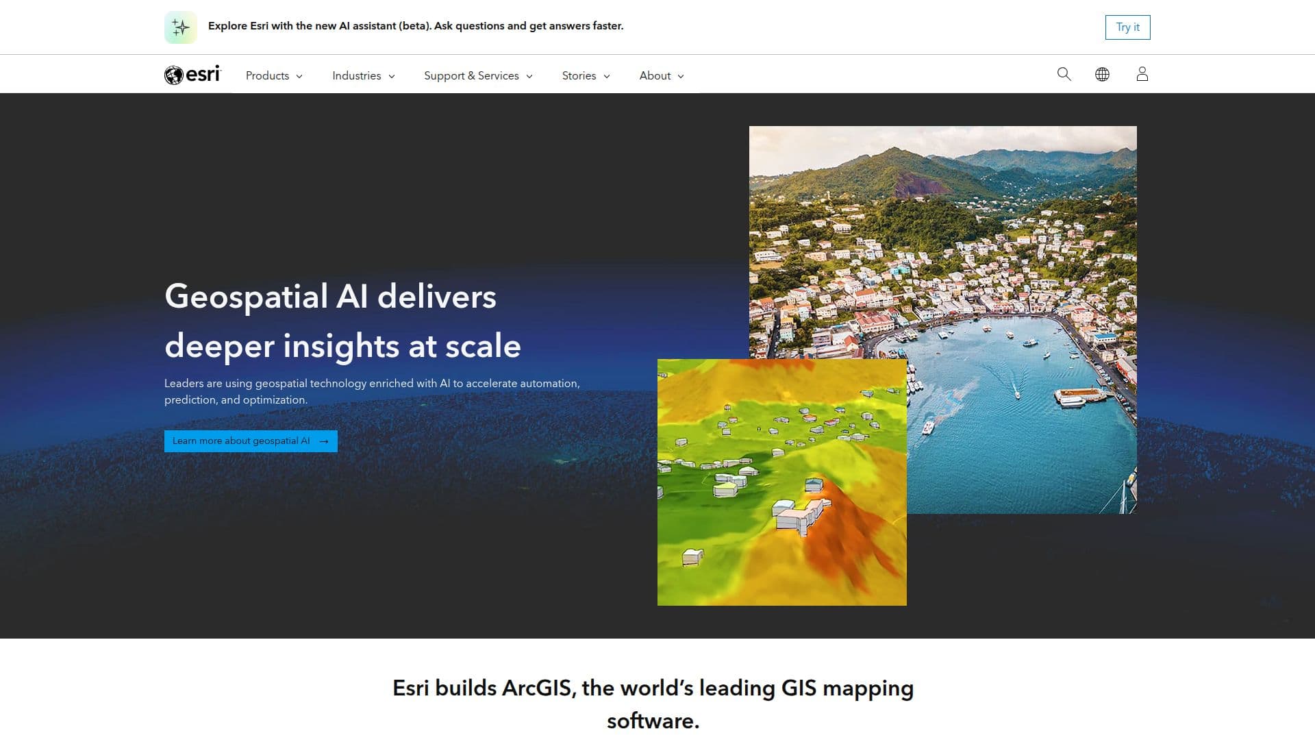 Esri ArcGIS AI screenshot