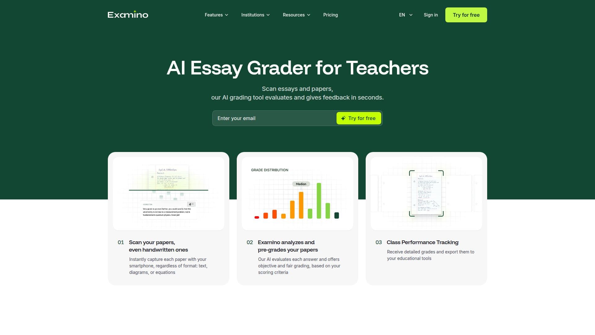 Examino - KI-Essay-Bewertung screenshot