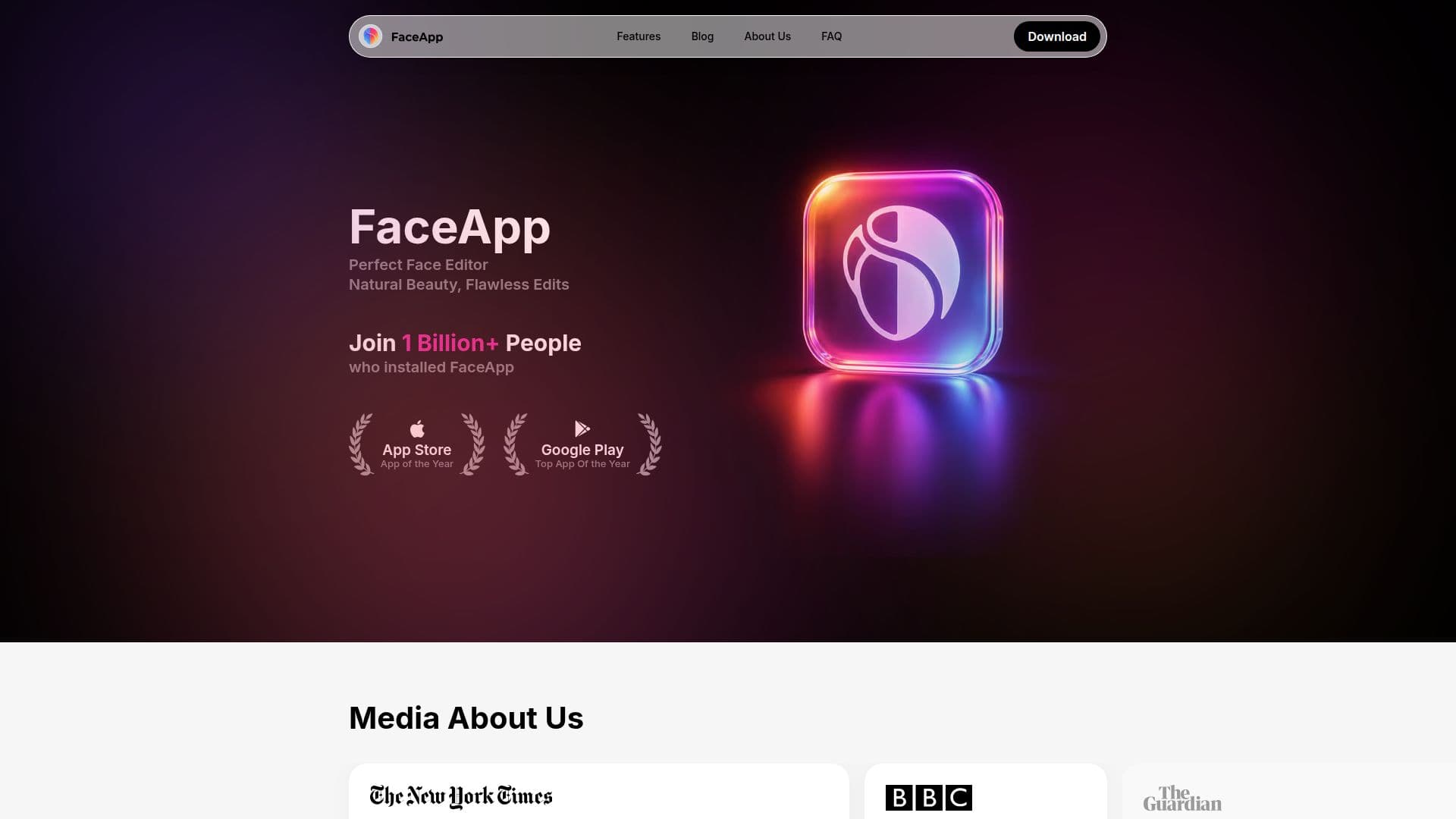 FaceApp: Perfekter Gesichtseditor screenshot