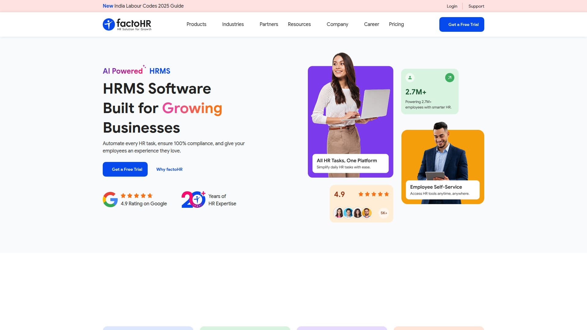 factoHR: KI-gestützte HR- und Lohnsoftware screenshot