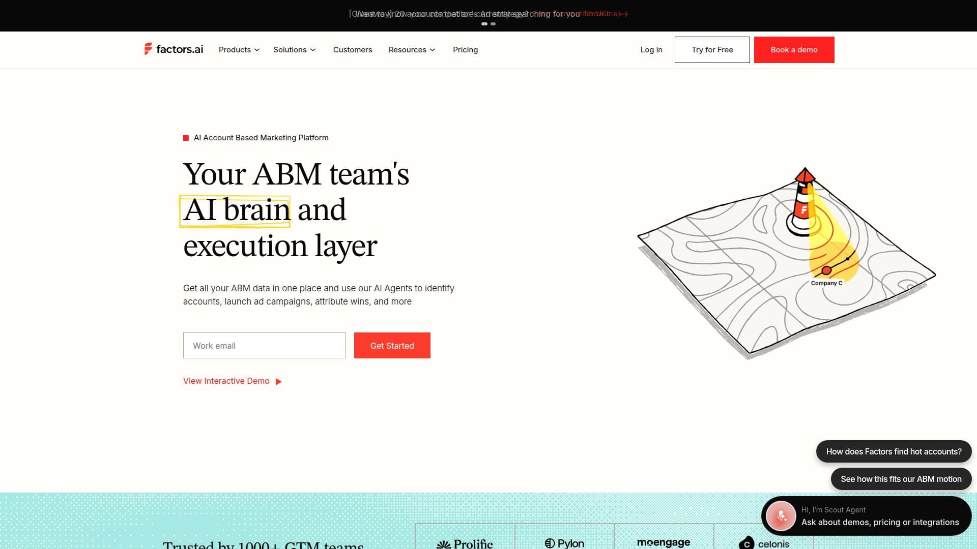 Factors.ai : Plateforme ABM et d'attribution basée sur l'IA screenshot