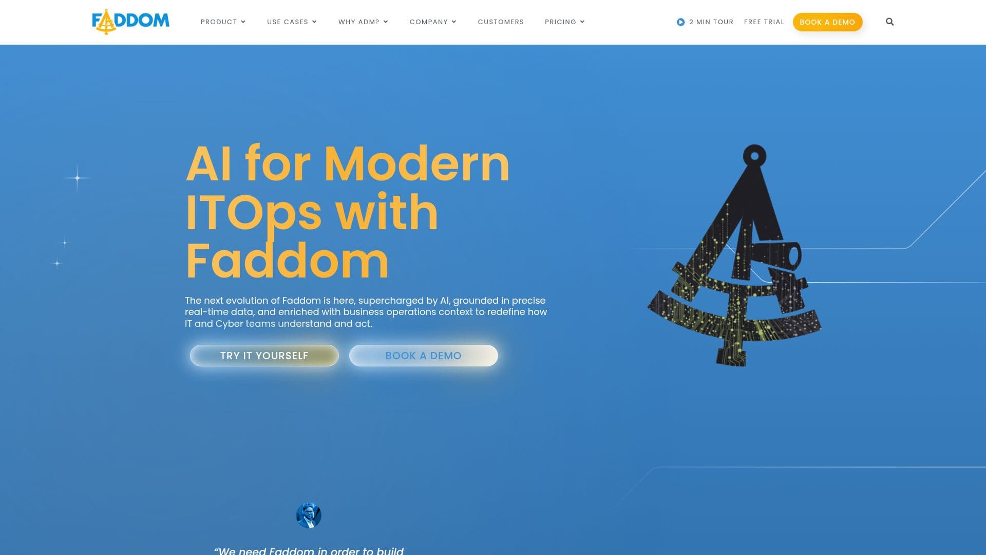 Faddom AI Plattform screenshot