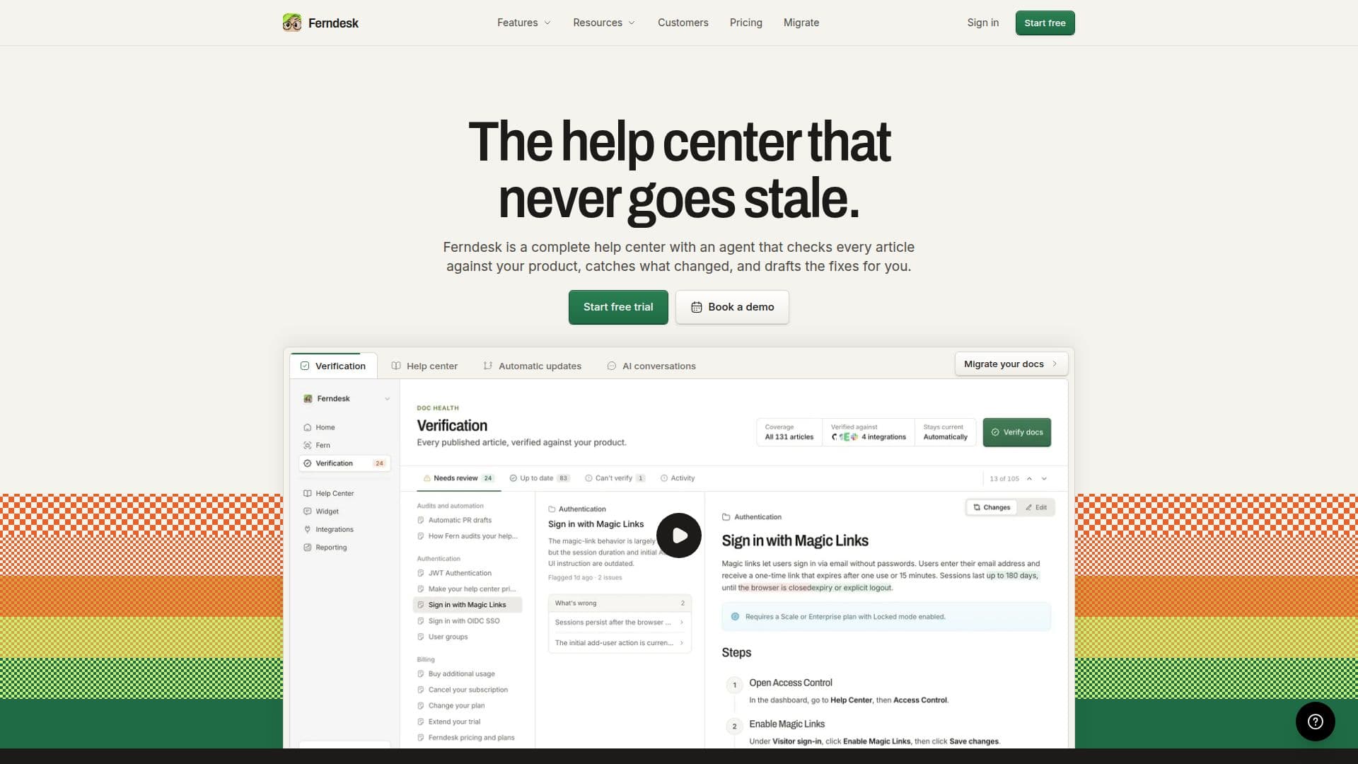 Ferndesk screenshot