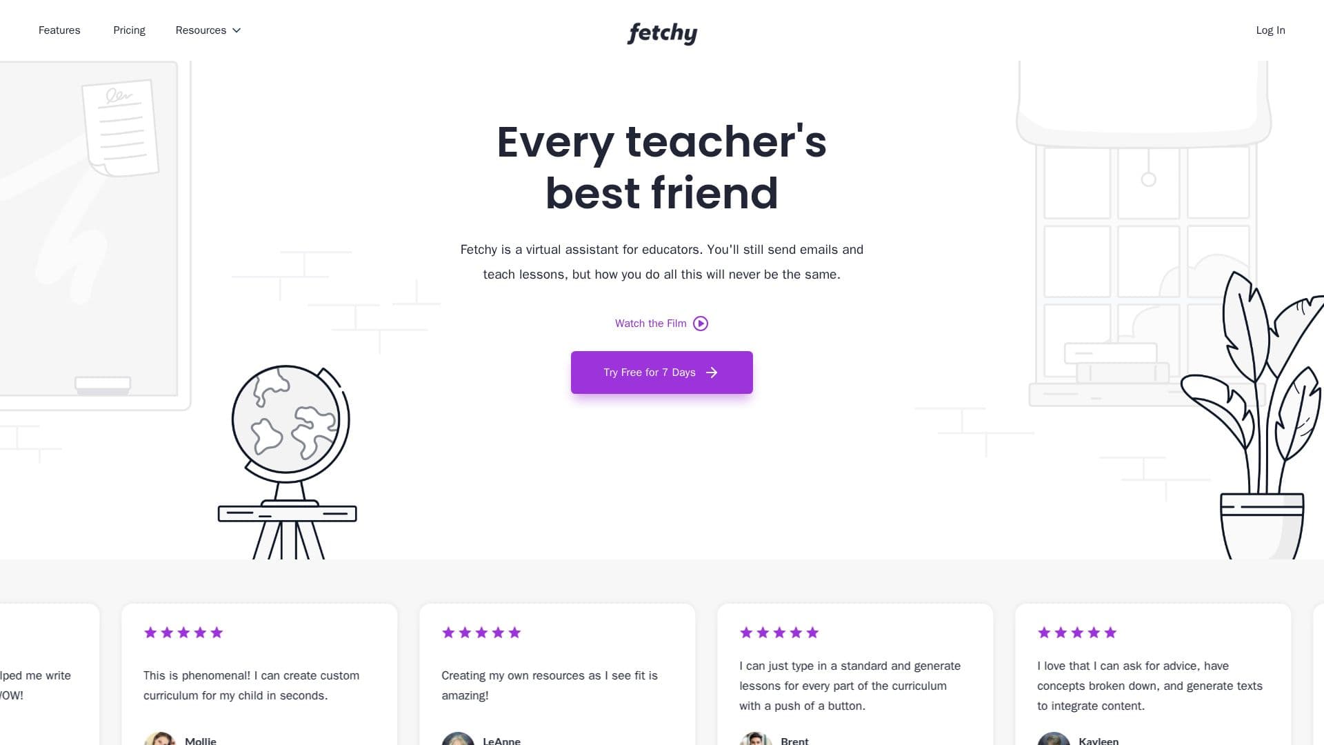 Fetchy - AI Assistant for Educators screenshot