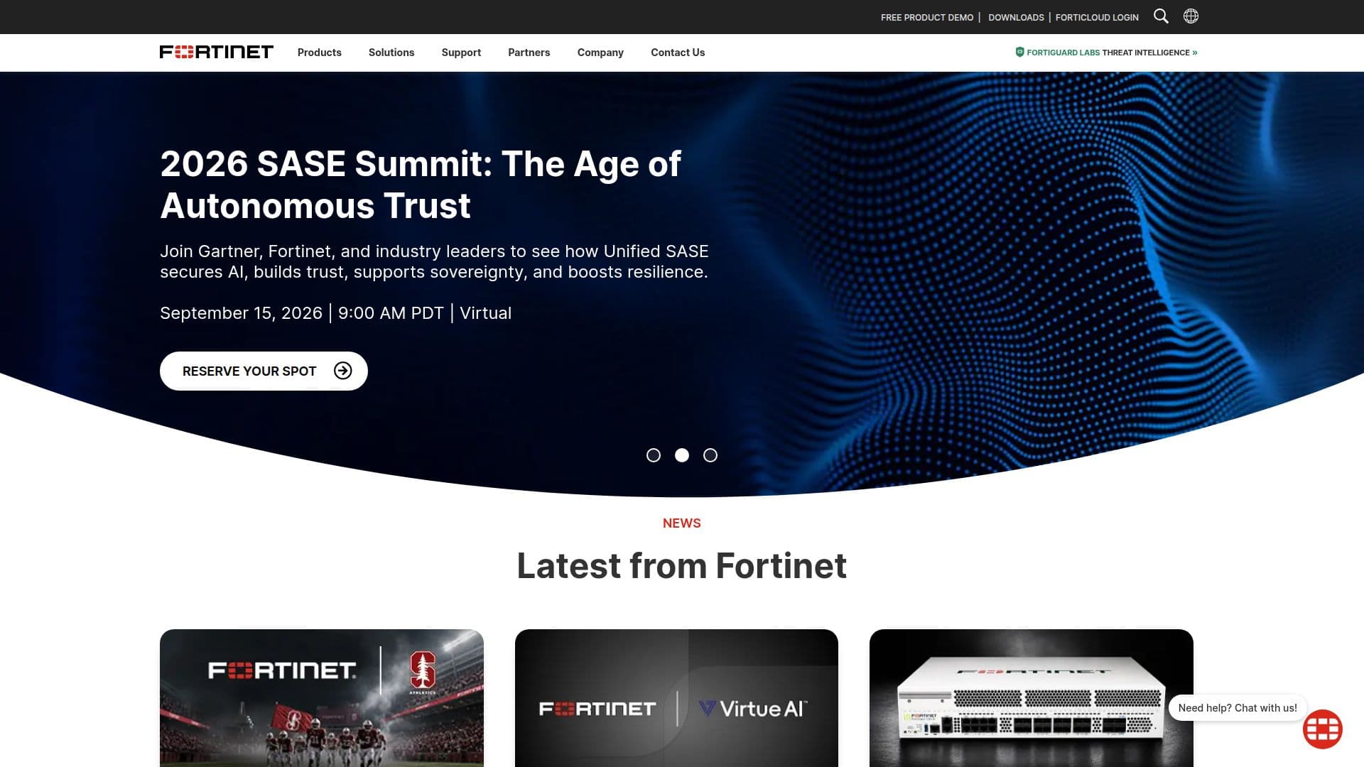 Soluções de Cibersegurança Fortinet screenshot