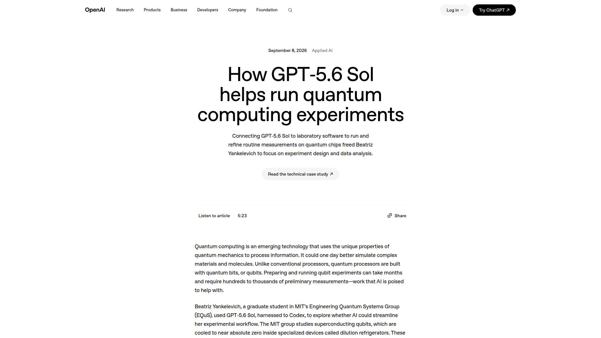 GPT-5.6 Sol screenshot