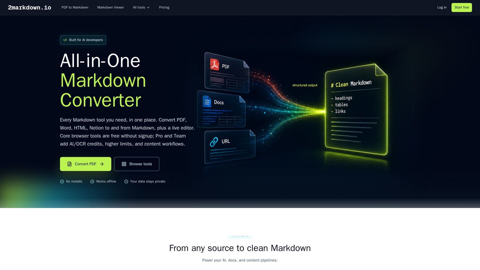 2markdown screenshot
