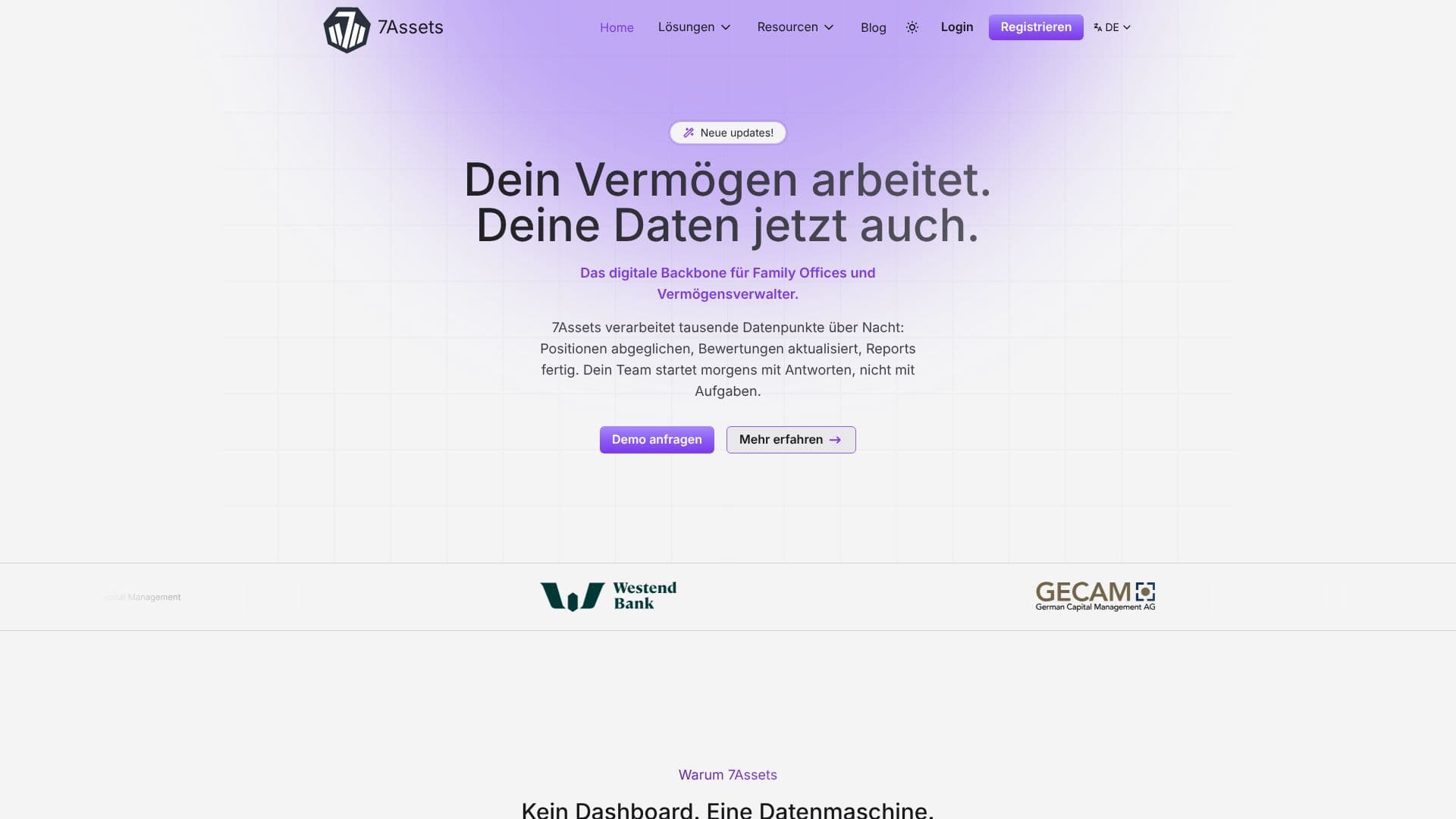 Screenshot von 7Assets