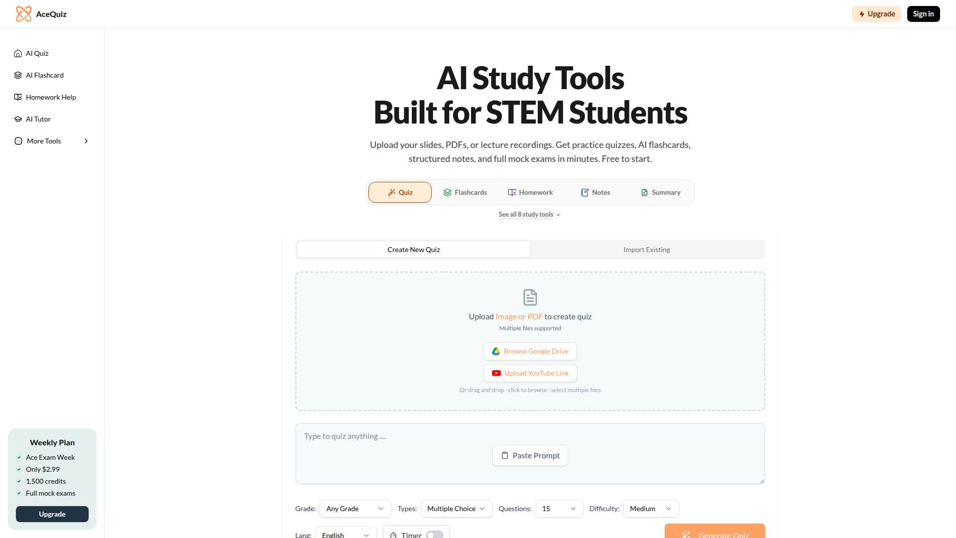 AceQuiz screenshot