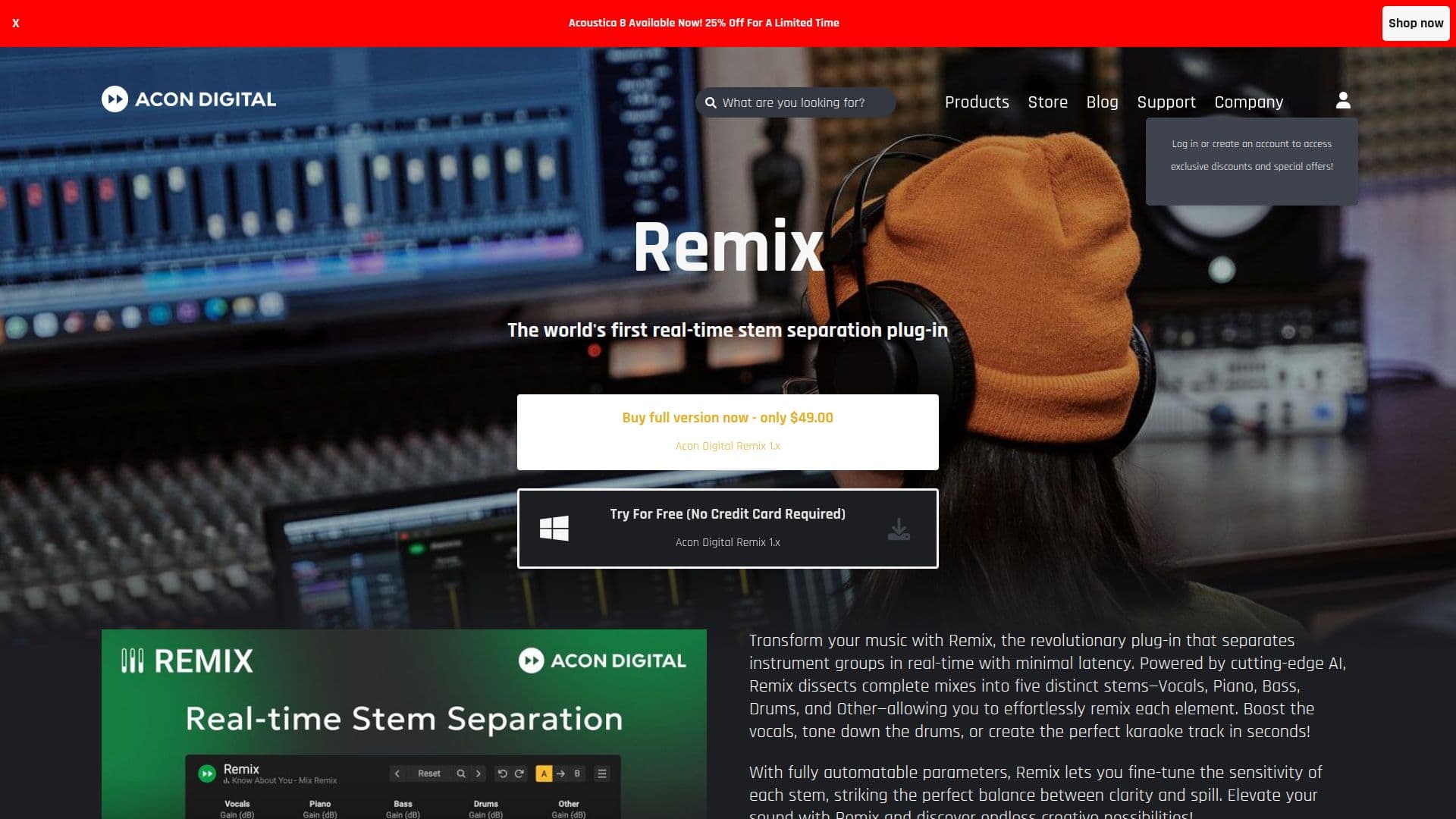Acon Digital Remix screenshot