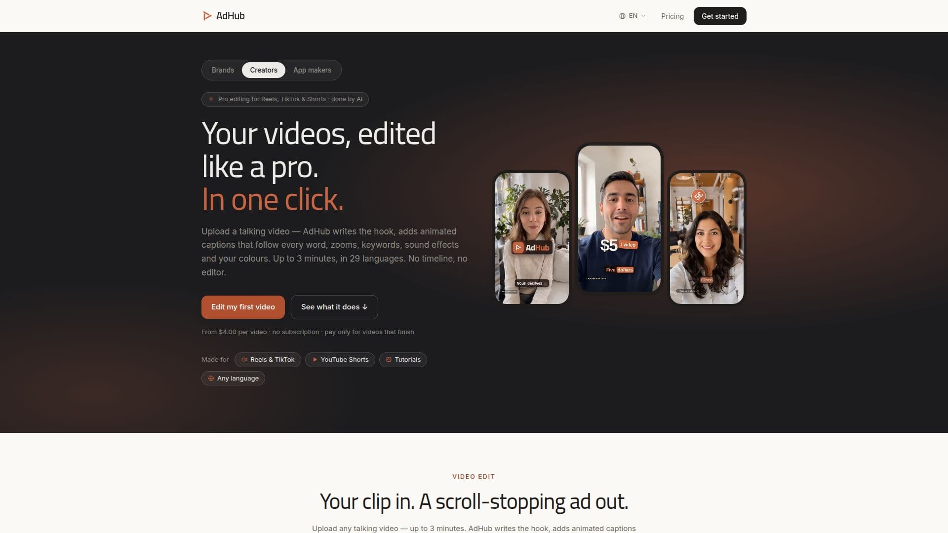 Captura de pantalla de AdHub