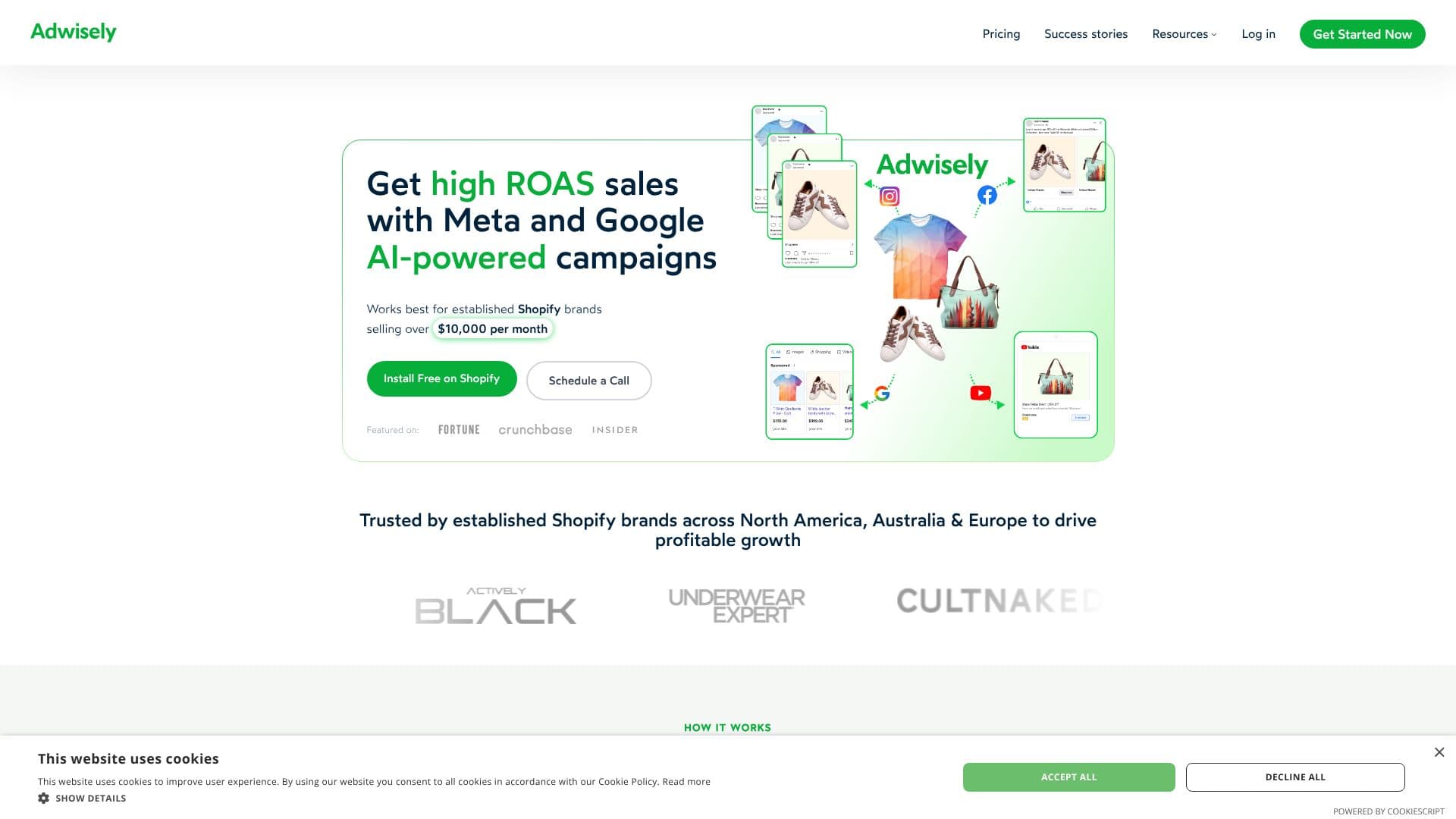 Captura de pantalla de Adwisely Shopify App