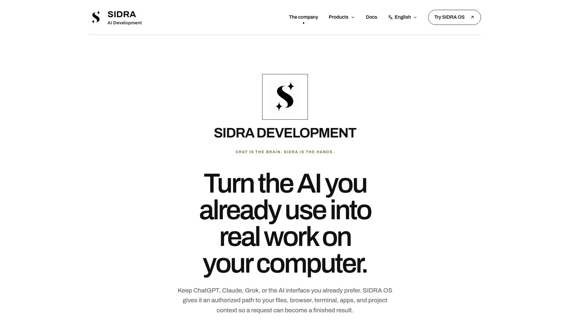 SIDRA AI Development screenshot