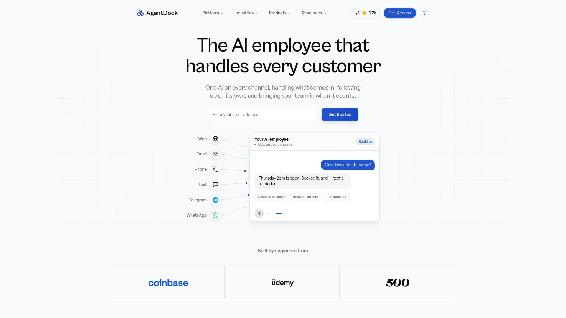 AgentDock AI Platform screenshot