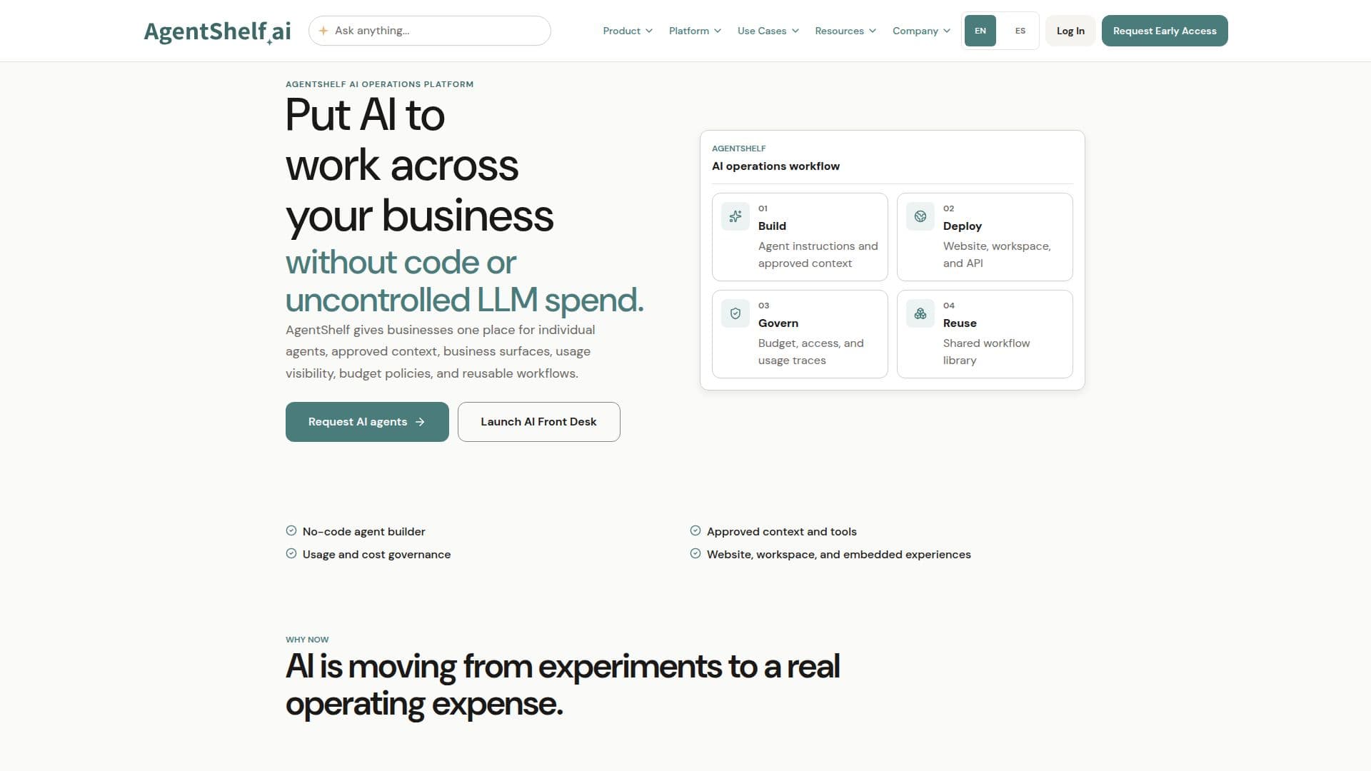 AgentShelf screenshot