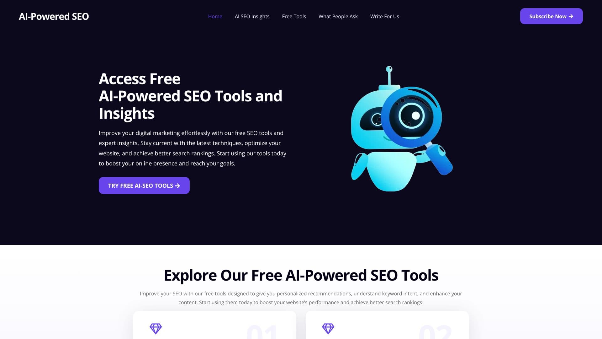 Screenshot von AI-Powered SEO