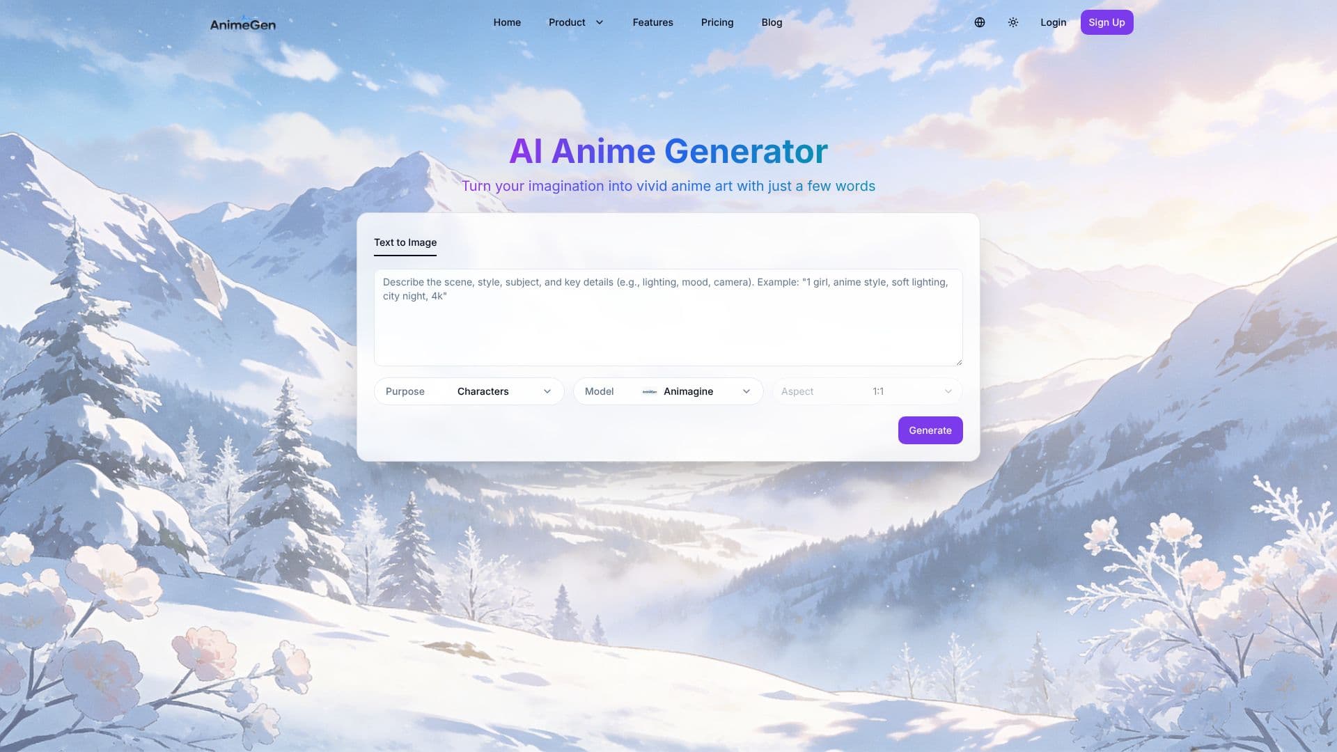 Скриншот AnimeGen