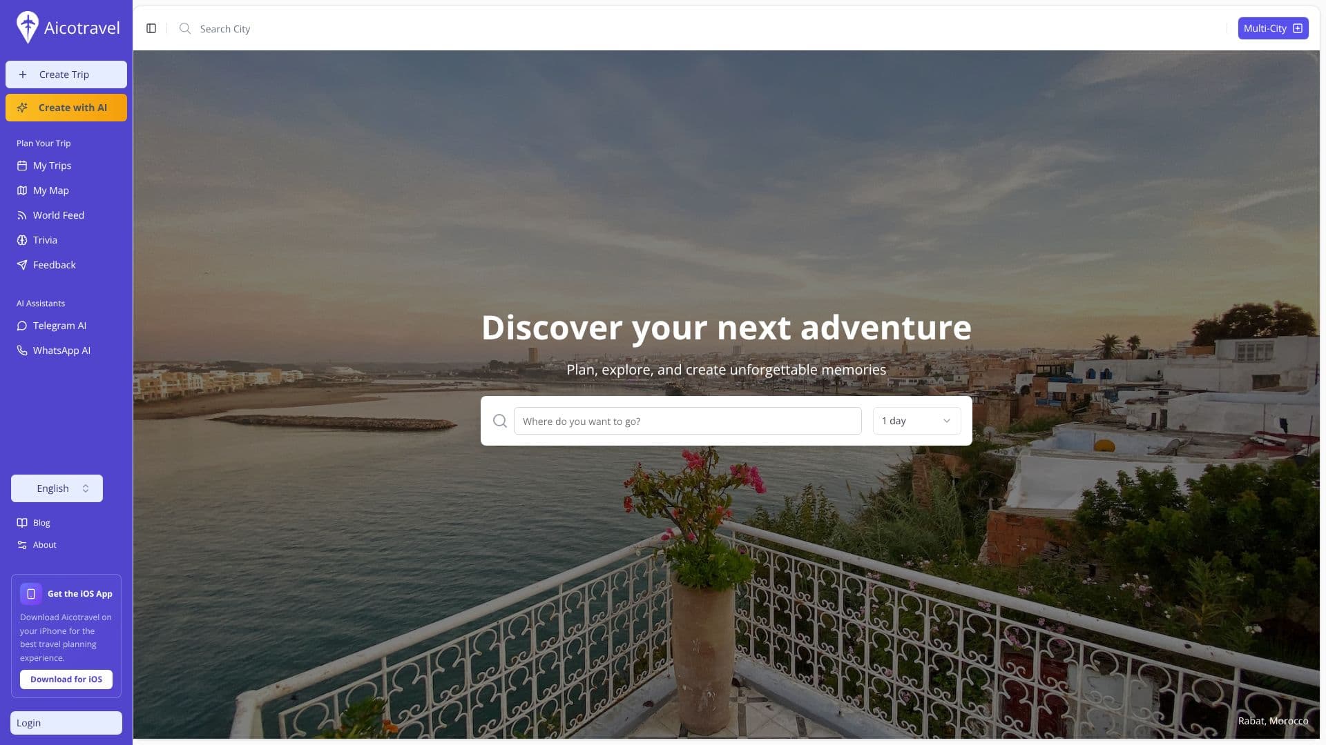 Aicotravel screenshot