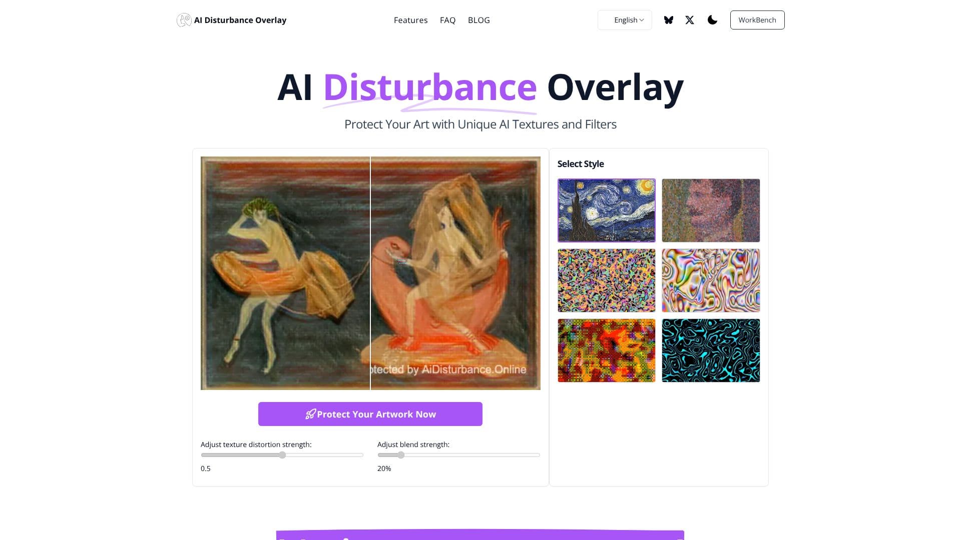 AI Disturbance Overlay 스크린샷