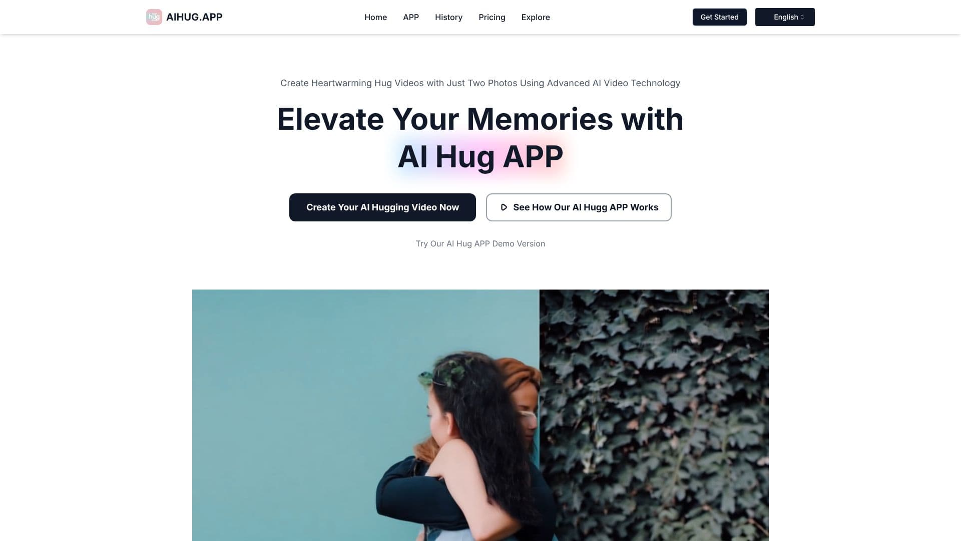 AI Hug APP screenshot
