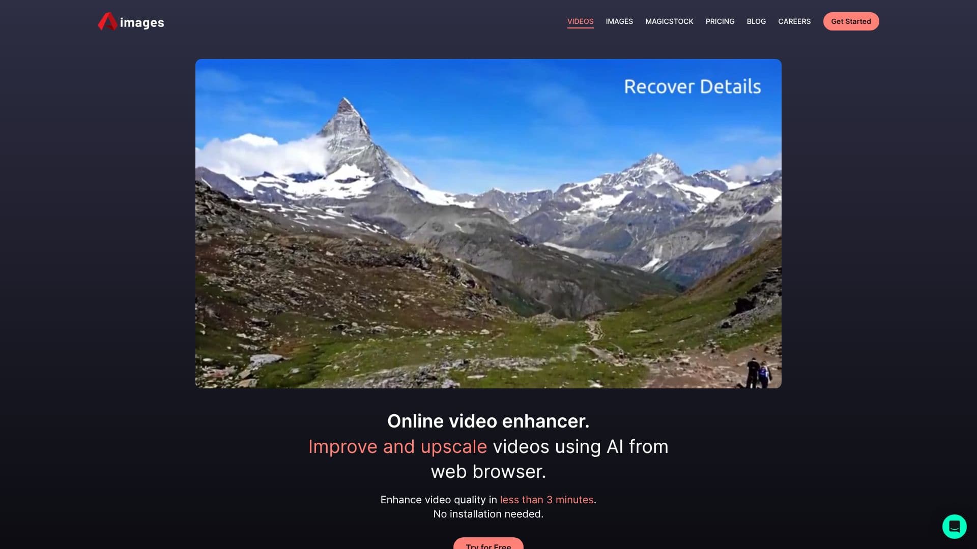 Capture d’écran de Aimages - Améliorateur Vidéo IA